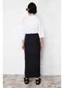 Trendyol Black Woven Fabric Long Pencil Skirt