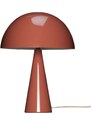 Červená kovová stolní lampa Hübsch Mush 33 cm