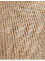 Koton Dámský poloviční rolák s nulovým rukávem zlatý pletený svetr