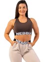 Nebbia Sportovní podprsenka se střihem Cross Back 410 brown XS