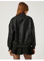 Koton Jacquard Bomber Jacket