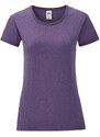 Purple Iconic women's t-shirt in combed cotton Fruit of the Loom