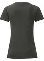 Iconic Women's Graphite T-shirt in combed cotton Fruit of the Loom