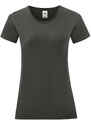 Iconic Women's Graphite T-shirt in combed cotton Fruit of the Loom