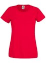 Lady fit Red T-shirt Original Fruit of the Loom