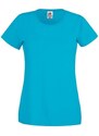 Blue Lady fit T-shirt Original Fruit of the Loom