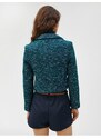 Koton Crop Blazer Tweed Buttoned Lined