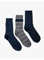 Koton 3-Piece Socks Set Geometric Patterned Multi Color