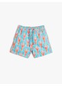 Koton Marine Shorts Lobster Printed Fishnet Lined.