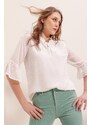 Bigdart 0415 Chiffon Blouse - White