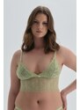 Dagi Green Wireless Capless Lace Bralet Bra