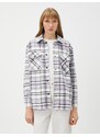 Koton Lumberjack Shirt With Pockets and Snaps