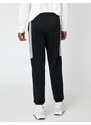 Koton Basic Trousers with a Lace-Up Waist.