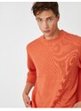 Koton Basic Pullover Knitwear Crew Neck Long Sleeved