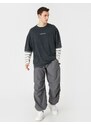 Koton Parachute Trousers with a loose fit, lacing at the waist, and elasticated legs with a pocket detail.