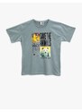 Koton Printed T-Shirt Short Sleeved Crew Neck Cotton