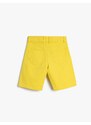 Koton Chino Shorts with Adjustable Elastic Waist Pockets Cotton