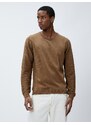 Koton Basic Sweater Crew Neck Slim Fit Long Sleeve Textured