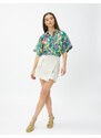 Koton Pocket Detailed Short Sleeve Hawaiian Shirt