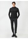 Koton Knitwear Sweater Half Turtleneck Crowbar Detailed