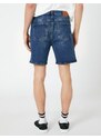 Koton Oversized Denim Shorts With Pocket Detail Buttoned Cotton