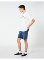 Koton Oversized Denim Shorts With Pocket Detail Buttoned Cotton