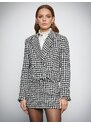 Koton Melis Ağazat X - Double Breasted Tweed Blazer with Pearl Buttons