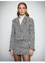 Koton Melis Ağazat X - Double Breasted Tweed Blazer with Pearl Buttons