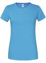 Iconic 195 Ringspun Premium Premium Fruit of the Loom Blue T-shirt