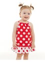 Denokids Red Polka Dot Baby Girl Summer Dress