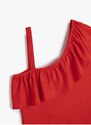 Koton Plain Red Girls' T-Shirt 3SKG10140AK