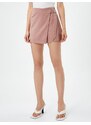 Koton Mini Shorts Skirt Modal Blend Belt Detailed