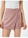 Koton Mini Shorts Skirt Modal Blend Belt Detailed