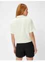 Koton Crop Shirt Short Sleeved With Pocket