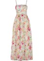 Trendyol Multi Color Floral Pattern A-Line Square Neck Woven Dress