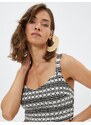 Koton Melis Agazat X Cotton - Straps Crop Singlet