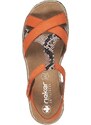 Dámské sandály RIEKER V7919-38 oranžová