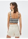 Koton Melis Agazat X Cotton - Straps Crop Singlet