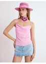 Koton Strapless Crop Top with Plunging Collar