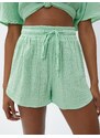 Koton Tie Waist Muslin Yoga Shorts