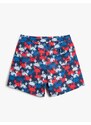 Koton Sea Shorts Crab Print, Lace Waist, Pocket