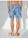 Koton Marine Shorts with Multicolored Abstract Print Tie Waist, Pocket
