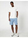 Koton Shorts With Lace-Up Waist Puma Embroidered Slim Fit Fit Pocket Detailed.
