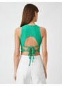 Koton Crop Singlet with Tie Back Window Detail