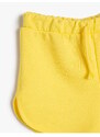Koton Elastic Waist. Normal Yellow Girls' Shorts 3skg40058ak
