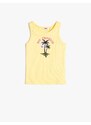 Koton Singlets Sleeveless Printed Cotton with Ribbons