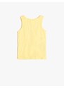 Koton Singlets Sleeveless Printed Cotton with Ribbons