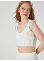 Koton Ruched Crop Top