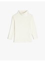 Koton Turtleneck T-shirt with Long Sleeves, Corduroy