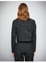 Koton Melis Ağazat X - Glittery Crop Blazer Jacket
